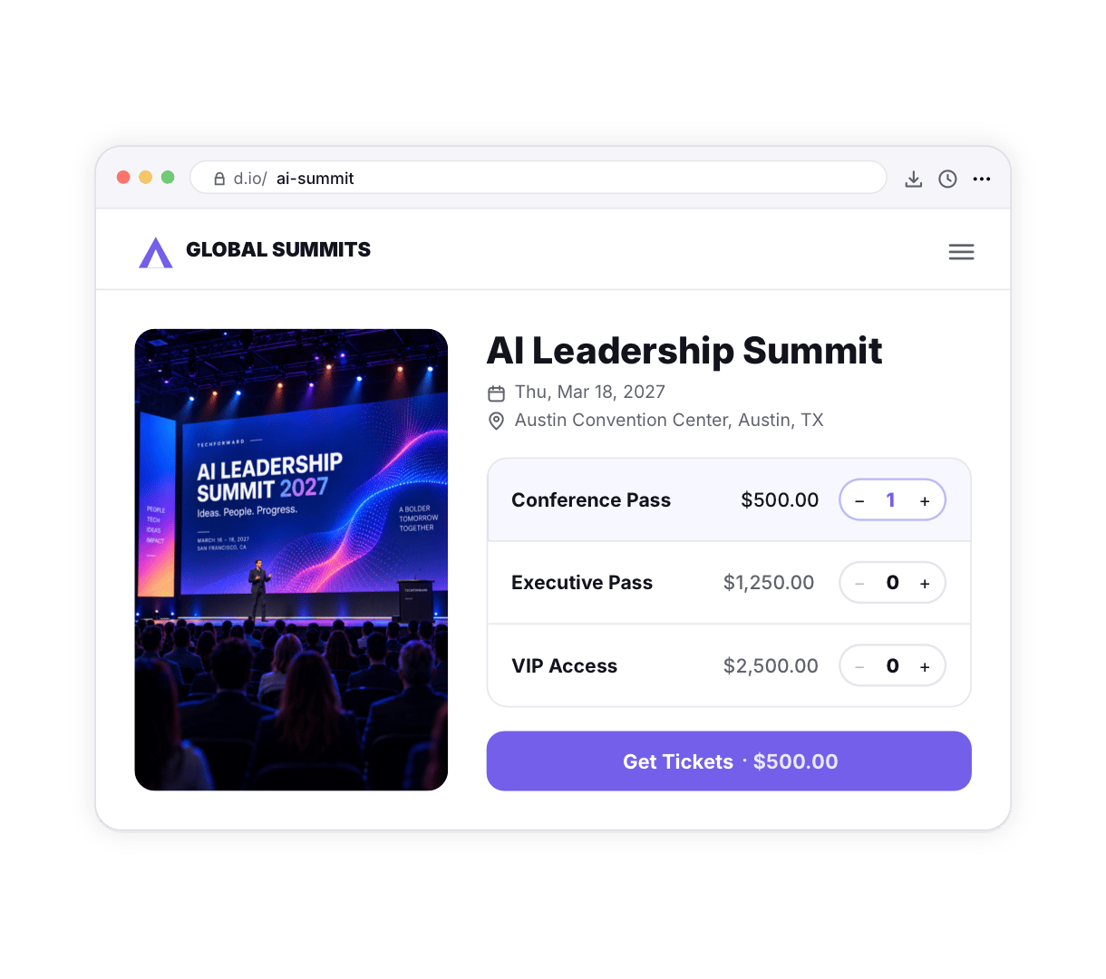 Sell Tickets on Diobox