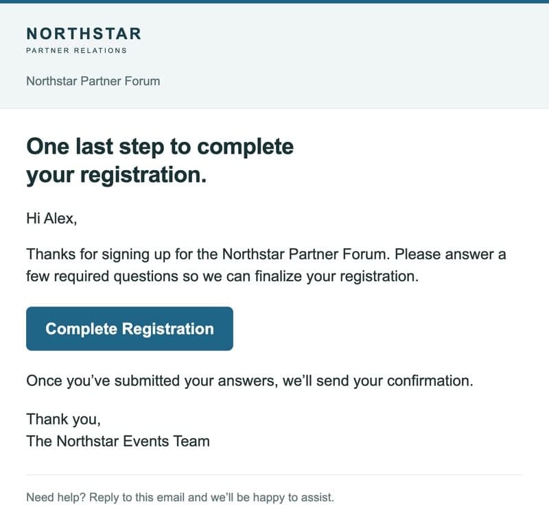 Email invitation example 15
