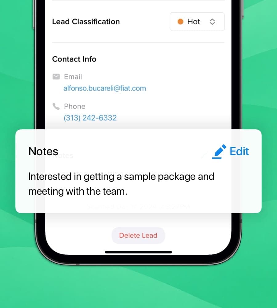 Add Notes.