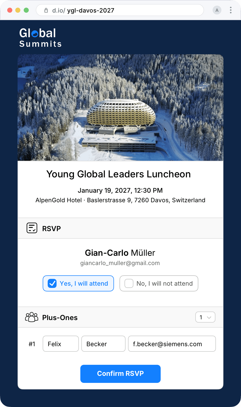 RSVP Forms